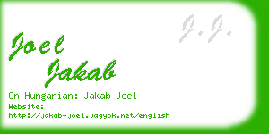 joel jakab business card